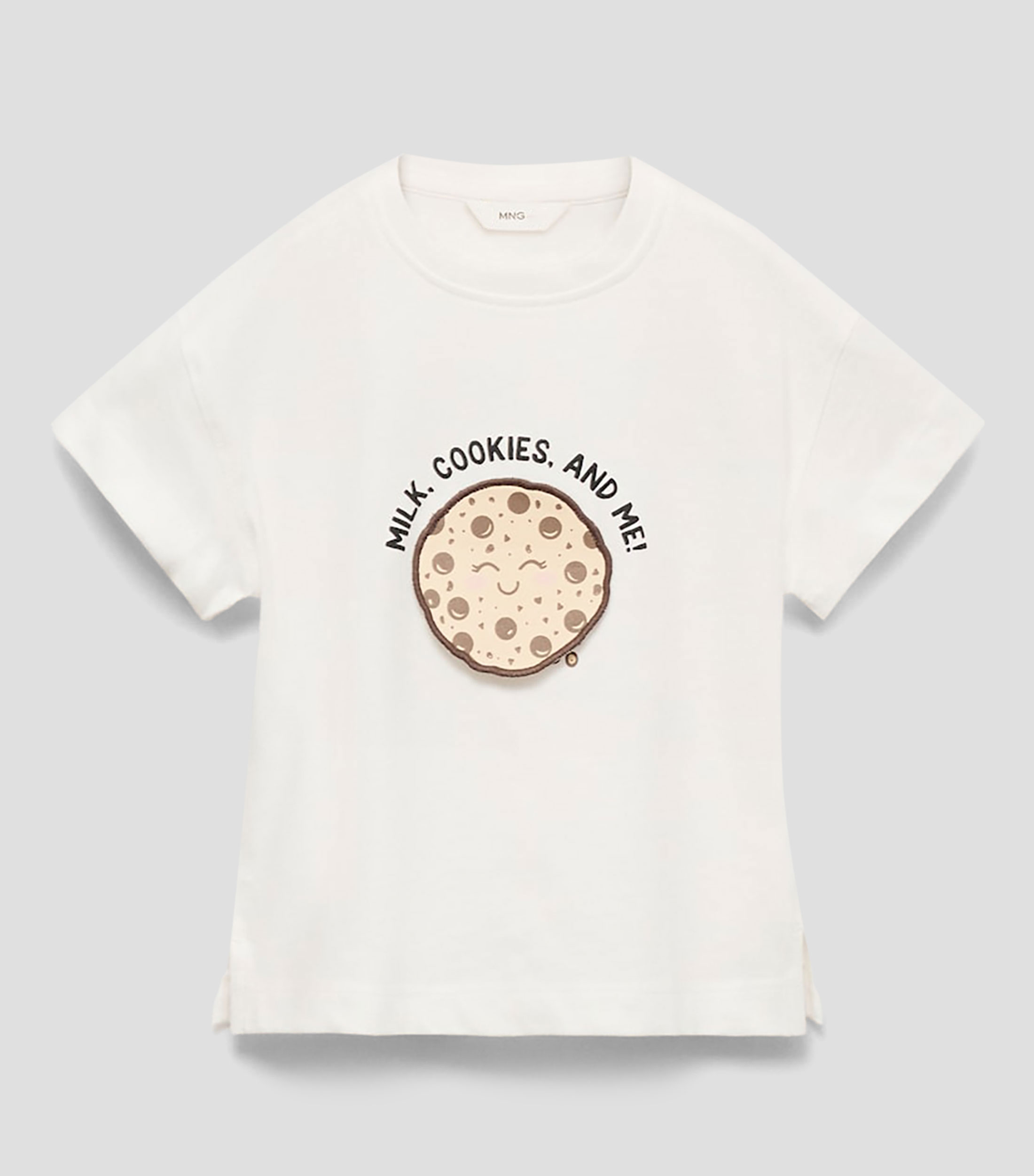 Playera estampada manga corta Niña
